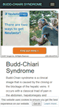 Mobile Screenshot of buddchiarisyndrome.org